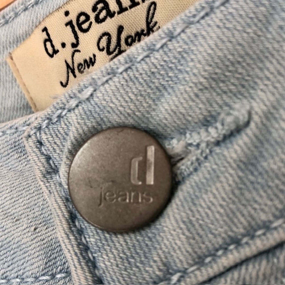 D Jeans,light washed blue,skinny capri jeans.Size 10 - Picture 5 of 11